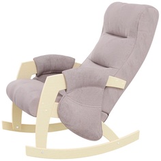 Кресло -качалка ЭЛИТ с карманами Джанни арт.GS-19427 дуб серый-розовый, Lunar Desert Глайдер
