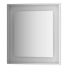 Зеркало в багетной раме со встроенной Led-подсветкой Evoform BY 2202, 75х70 3000 К