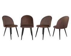 Стул Ridberg ЛОРИ Velour 4 шт. Coffee