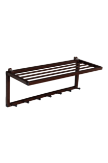 вешалка настенная Playwoods hanger shelf темно-коричневый
