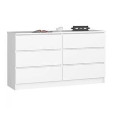 Комод 6 ящиков 138 см Норд №7 1380.6 (белый) Форес