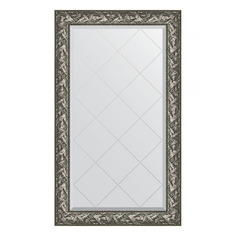 Зеркало с гравировкой в раме 79x134см Evoform BY 4243 византия серебро