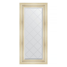 Зеркало с гравировкой в раме 59x129см Evoform BY 4074 травленое серебро