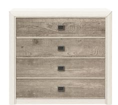 Комод Black Red White Коен КОМ 4S ясень снежный