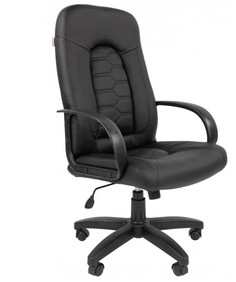 Кресло VT_EChair-683 TPU кожзам черный, пластик No Brand