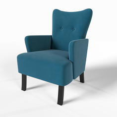 Кресло, SALON TRON, Остин синие, 68х66х100