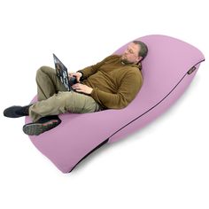 Кресло "пластилин" для дома Ambient Lounge SNUGG, Purple Rain, фиолетовый