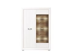 Шкаф Black Red White Мальта B136-REG1W1D с подсветкой