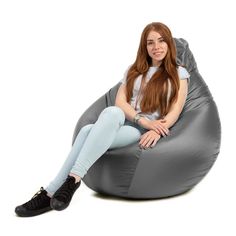 Кресло-груша Kreslo-Puff SUPER OXFORD 81 Светло-серый