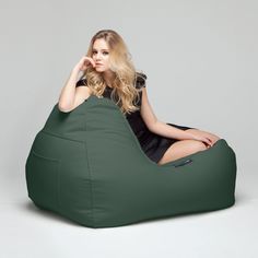 Лаунж кресло для отдыха aLounge - Tivoli Lounger - Pepper Mint (замша, зеленый)