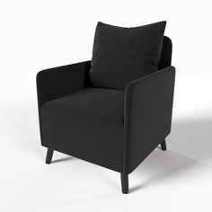Кресло, SALON TRON, Будапешт черное, 68х72х85