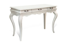 Туалетный стол Белфан Оскар, белая эмаль с патиной