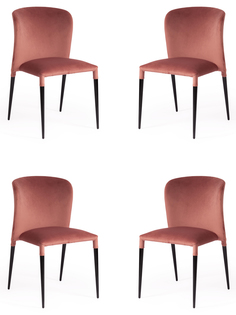 Комплект стульев 4 шт. TetChair ALVOR (mod. 715), коралловый