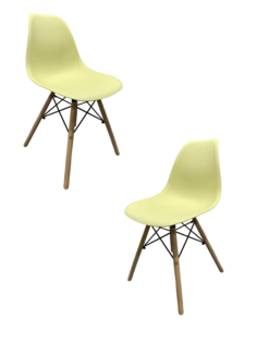 Комплект стульев 2 шт. Eames 623-1, кремовый