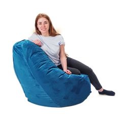 Кресло-груша Kreslo-Puff SUPER JAGUAR 19 Велюр Бирюзовый