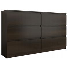 Комод РВК Сура 6 ящиков 1380, 138х40х77 см, ЛДСП Egger, венге No Brand