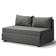 Диван-кровать раскладной Salotti Милк, Саржа, ткань Тиса, тёмно-серый, 123х73х68 см