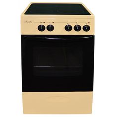 Электрическая плита ЛЫСЬВА-EF3001MK00 (ЭПС 301 МС) стеклокерамика кремовая