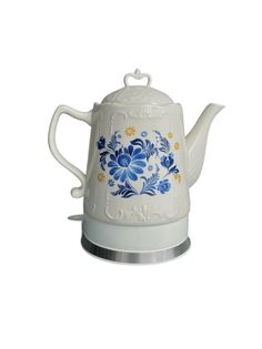 Чайник электрический KELLI KL-1481 1.8 л белый, голубой