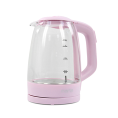 Чайник электрический Marta MT-1099 1.7 л прозрачный, розовый