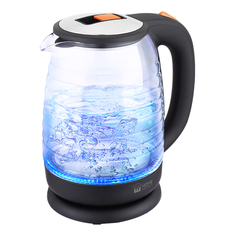Чайник электрический Home Element HE-KT2305 2 л оранжевый, прозрачный, черный