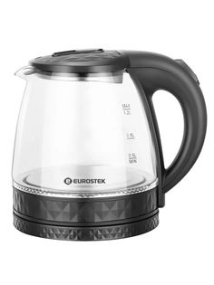 Чайник электрический Eurostek EEK-2230 1.2 л прозрачный, черный
