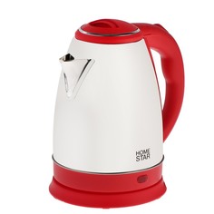 Чайник электрический HomeStar HS-1028 1.8 л серебристый, красный