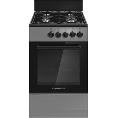 Газовая плита MAUNFELD MGC50GEGR01D серая, черная