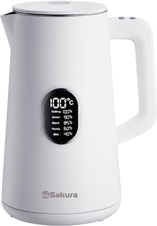Чайник электрический SAKURA SA-2171W Premium 1.5 л белый