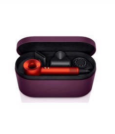 Фен Dyson HD08 1600 Вт красный, серый + фиолетовый чехол