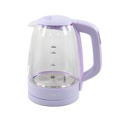 Чайник электрический Marta MT-1099 1.7 л прозрачный, фиолетовый
