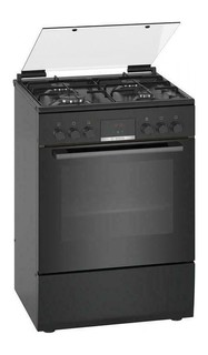 Комбинированная плита Bosch HXN390D61L черная