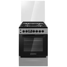 Комбинированная плита MAUNFELD MGC60ECGR05 серая, черная