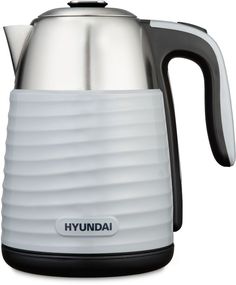 Чайник электрический Hyundai HYK-G5401 1.7л. 2200Вт серый/серебристый