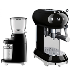Кофемашина автоматическая Smeg ECF01BLEU-CGF01BLEU черная