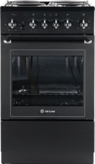 Электрическая плита De Luxe 5004.16э 025 черный матовый