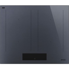 Встраиваемая варочная панель индукционная Smeg SIM1644DG Linea серая