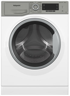 Стиральная машина HotPoint NSD 6239 US VE RU белая, серебристая
