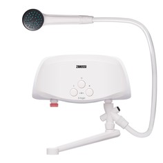 Водонагреватель проточный Zanussi 3-logic 5.5 ТS (душ+кран) white