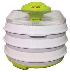 Сушилка для овощей и фруктов Saturn ST-FP0112 white/green Сатурн