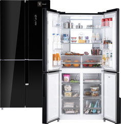 Холодильник Weissgauff WCD 450 BG NoFrost Inverter черный