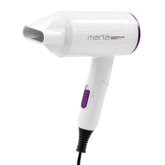 Фен Marta MT-1265 1600 Вт белый, фиолетовый