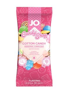 Вкусовой лубрикант System JO Candy Shop Cotton Candy на водной основе, сахарная вата,10 мл