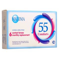 Контактные линзы Maxima 55 Comfort+ 6pack PWR +5,00, R 8.6
