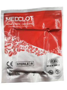 Гемостатический бинт Medclot на основе каолина 7,5см х 1,5м