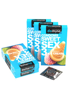 Презервативы Domino Sweet Sex Ice Cream 3 шт. 5 уп.