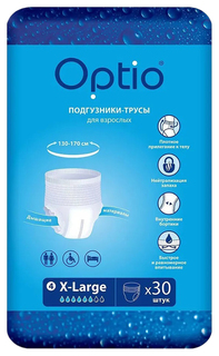 Подгузники-трусы для взрослых Optio 130-170 см XL 30 шт.