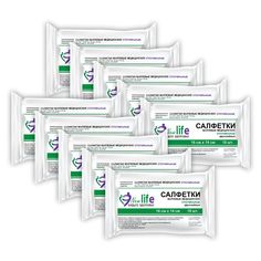 Комплект New Life Салфетка марлевая, стерильная 2 сл, 16х14 см 36 г/м2 10 шт х 10 уп