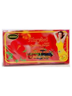 Травяной чай Carrera похудей плюс с гибискусом с ароматом лесных ягод фильтр-пакеты 30 шт.