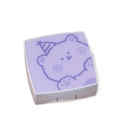 Контейнер для линз Cute bear фиолетовый No Brand